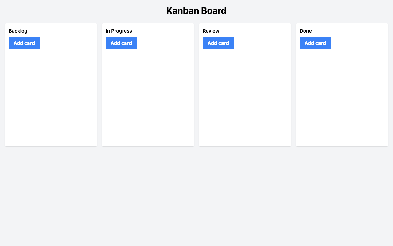 Screenshot der gerenderten App