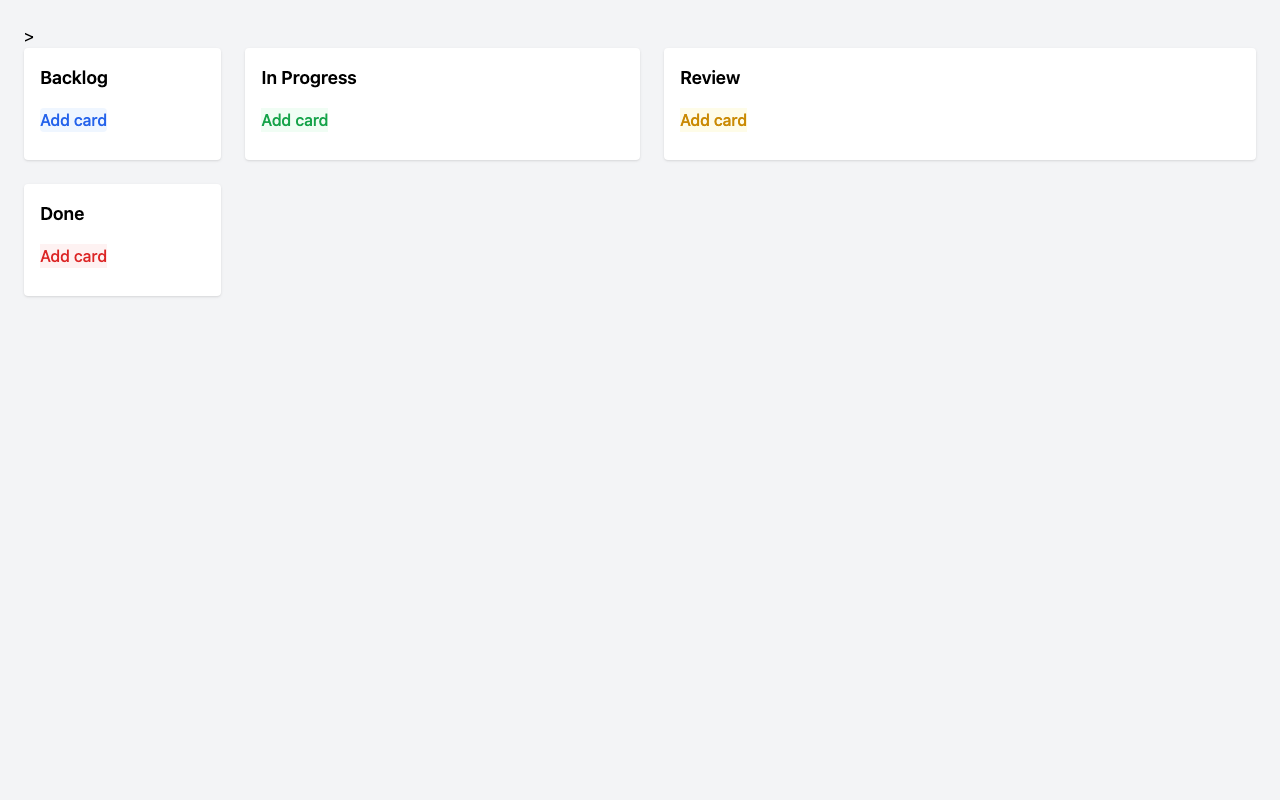 Screenshot der gerenderten App