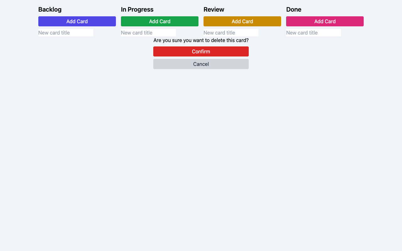 Screenshot der gerenderten App