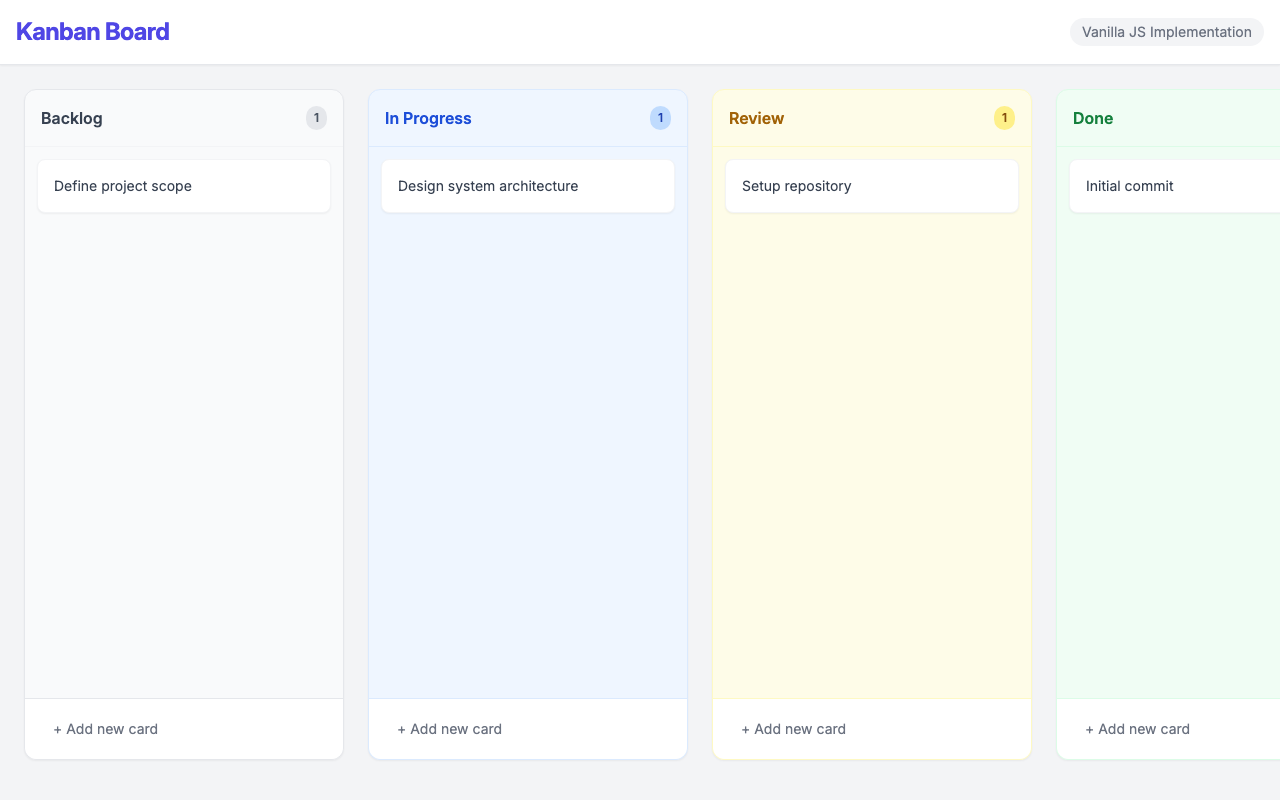 Screenshot der gerenderten App